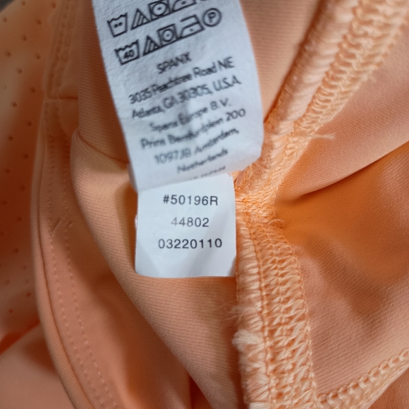 Spanx Get Moving Melon Sorbet Athleisure Sweat Wicking 14" Large Skort NWT - Picture 6 of 7